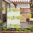 thumbnail image 5 of Garden Flag Double-Side Printed House Flag Yellow Lemon Yard Flag Summer Fruit Lemon Green White Buffalo Plaid Welcome Banner Decor Outdoor Holiday Decorations 28*40in, 5 of 8