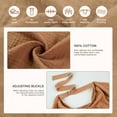 thumbnail image 6 of Nursing Cover for Baby Breastfeeding,Breathable Cover with Rigid Hoop for Mother Nursing Apron, Multi-use Adjustable Privacy Nursing Apron Cover,Include Two Baby Bibs,Light Brown, 6 of 7