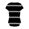 thumbnail image 5 of BLVB Summer Tops for Women Fashion V Neck Short Sleeve T Shirts Dressy Casual Loose Blouses Printed Tunic Tee Tops, 5 of 5
