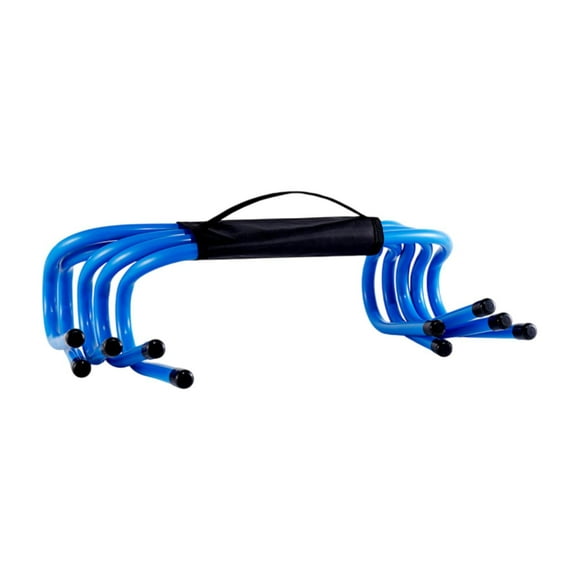 Siruishop 5 Pieces Agility Training Hurdles Multi-sport Training Aid for Track & Field Blue