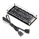 thumbnail image 1 of 10 puertos RGB Fan HUB PC Desktop SATA Power 5V 3PIN ARGB Extension Splitter Ndcxsfigh Para estrenar, 1 of 6