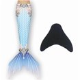 thumbnail image 1 of Queue de Sirène pour Fille avec Monofin Bleu Clair, 1 of 3