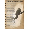 thumbnail image 1 of Cave Diving Life Lessons Metal Signs Diving Club Decor Poster Diver Home Wall Decor Room Vintage Printing Plaque 8x12 Inches, 1 of 7