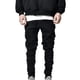 thumbnail image 1 of ICHUANYI Clearance Men's Side Pocket Trousers With Zipper Placket Skinny Jeans(Black, S) Ichuanyi Ichuanyi, 1 of 6