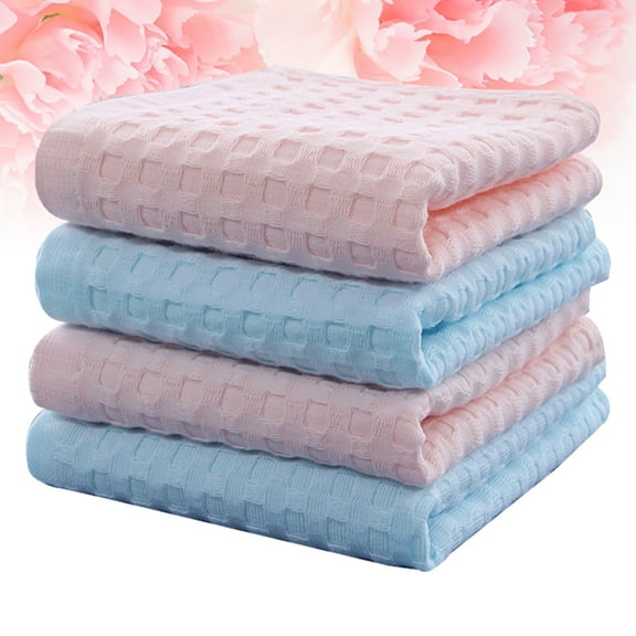 GOOHOCHY  4 Pcs Face Cloths and Towels Makeup Remover Cotton