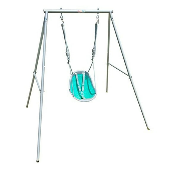 XDP Recreation Sweeng Child Swing & Frame, Portable Backyard Play Set, Aqua