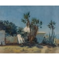 thumbnail image 2 of Henry&nbsp;Brokman 24x20 Gold Ornate Framed and Double Matted Museum Art Print Titled - L'Oasis (1890), 2 of 4