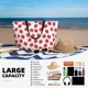 thumbnail image 5 of Fotbe Cartoon Strawberry Bolsa de Viaje para Playa - Resistente al Agua, Bolsa Tote de Gran Capacidad y Ligera con 7 Bolsillos para Mujeres y Hombres, 5 of 7