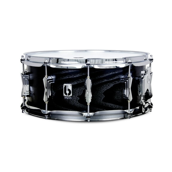 British Drum Co Raven Birch Snare 614  Palladium Hardware