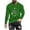 ZD Green, variant on ZRGHAOYLQ Mens St Patricks Days Shirts Lucky Shamrock Gnomies Graphic Tees Big and Tall Long Sleeve Pullover Shirts Plus Size Crew Neck Tops Athletic Regular Fit T Shirts
