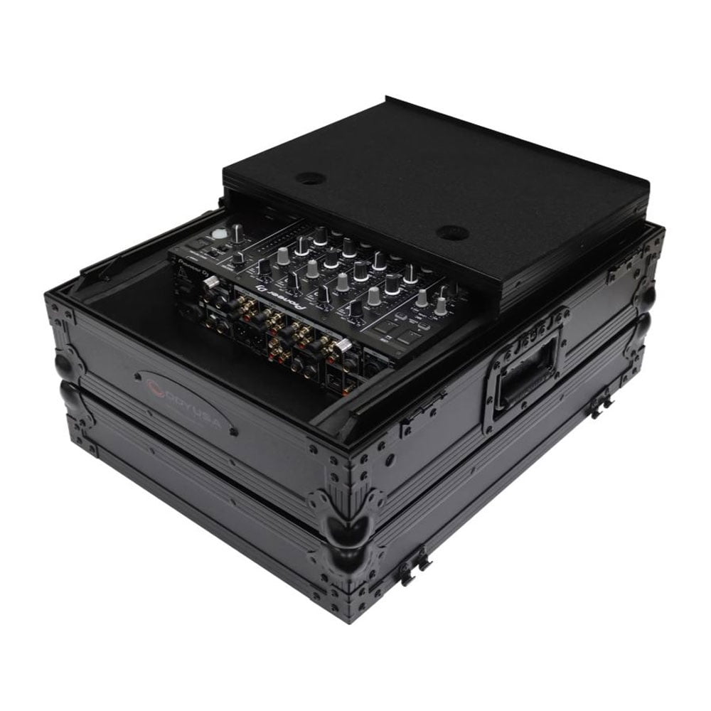 Odyssey FZGS12MX1XDBL Black Label Low Profile Glide Style Series Universal 12" Format DJ Mixer Case