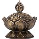 thumbnail image 1 of Something Different - Soporte metálico para conos de incienso modelo Lotus (Bronce), 1 of 2