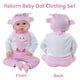 thumbnail image 5 of Set de ropa para muñecas Reborn BABESIDE de 20 pulgadas para niñas, 5 of 7
