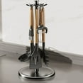 thumbnail image 2 of WUXIAB Rotatable 8-Hook Kitchen Utensil Organizer Rack,360° Countertop Space-Saving Holder,Durable Metal Cooking Tool Rack,Compact Vertical Rv Organizer Storage,Easy-Access Utensil Spatula Holder, 2 of 9
