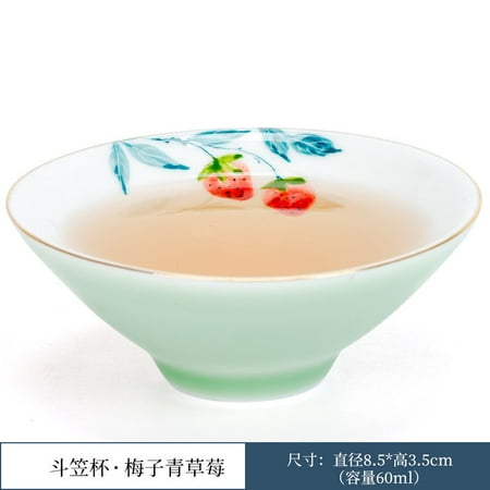 

Yuquan Hand-painted Ceramic Kung Fu Teacup Doukasa Cup Color Glaze Small Cup Teacup Household Single Owner Teacup Wholesale
