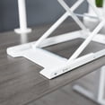 thumbnail image 2 of VIVO White Ergonomic Heavy-Duty Scissors Lift Keyboard and Mouse Riser 27", 2 of 8