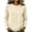 Khaki, variant on yillto Womens Long Sleeve Shirts Cotton Crewneck Basic Tees Tops Soft Comfy Solid Color Tshirts