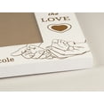 thumbnail image 2 of Darling Souvenir MADE WITH LOVEPersonalized WoodEngraved Baby Picture Frame, Table Top WhitePhotoFrame (Twin Baby) Customizable Quote - 4x6 Inches Horizontal, 2 of 8