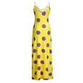thumbnail image 3 of PENGXIANG Robes Sexy pour la Nuit de Club Femmes Sans Manches Point Imprimé Longue Maxi Robe Cocktail Partie Plage Robe de Soleil, 3 of 6