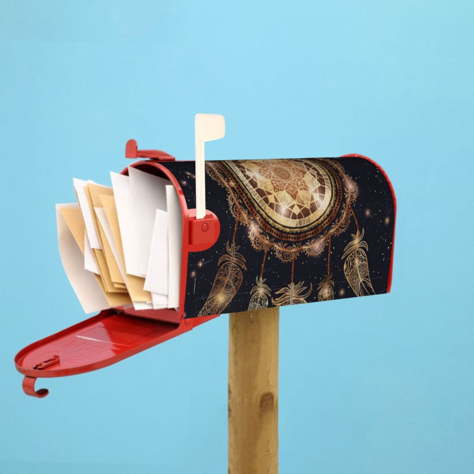 Kdxio Magnetic Mailbox Cover 21x18 in Mailbox Cover Outdoor Decoration Holiday Mailbox Covers for Home Garden Yard-21x18 in