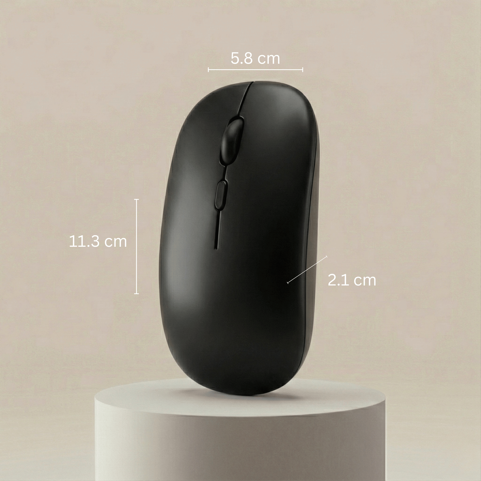 VerdeVida Bluetooth 5.2 Wireless Mouse, Black photo 7