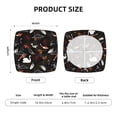 thumbnail image 4 of Kdxio Chair Seat Covers Animal Koi Fish Print Chair Covers for Dining Room Square Washable Chair Protector Seat(Four Pieces), 4 of 5