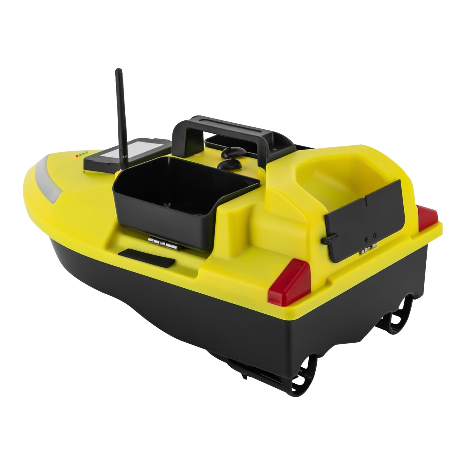 Fishing Bait Boat with GPS & BeiDou Positioning, 1640FT Long Range, 12000mAh Battery 4H Runtime, Dual Motors Cruise Control, Auto Return, 4.4LB Capacity RC Boat for Pond Lake