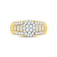 thumbnail image 2 of Diamond Queen 10kt Yellow Gold Diamond Oval Cluster Bridal Wedding Engagement Ring 1 Cttw, 2 of 4