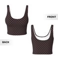 thumbnail image 5 of Picia Red and white polka dots Sports Bra for Women,Padded Strappy Sports Bras Medium Support Yoga Bra with Removable Cups,Running Yoga Bra-Medium, 5 of 9
