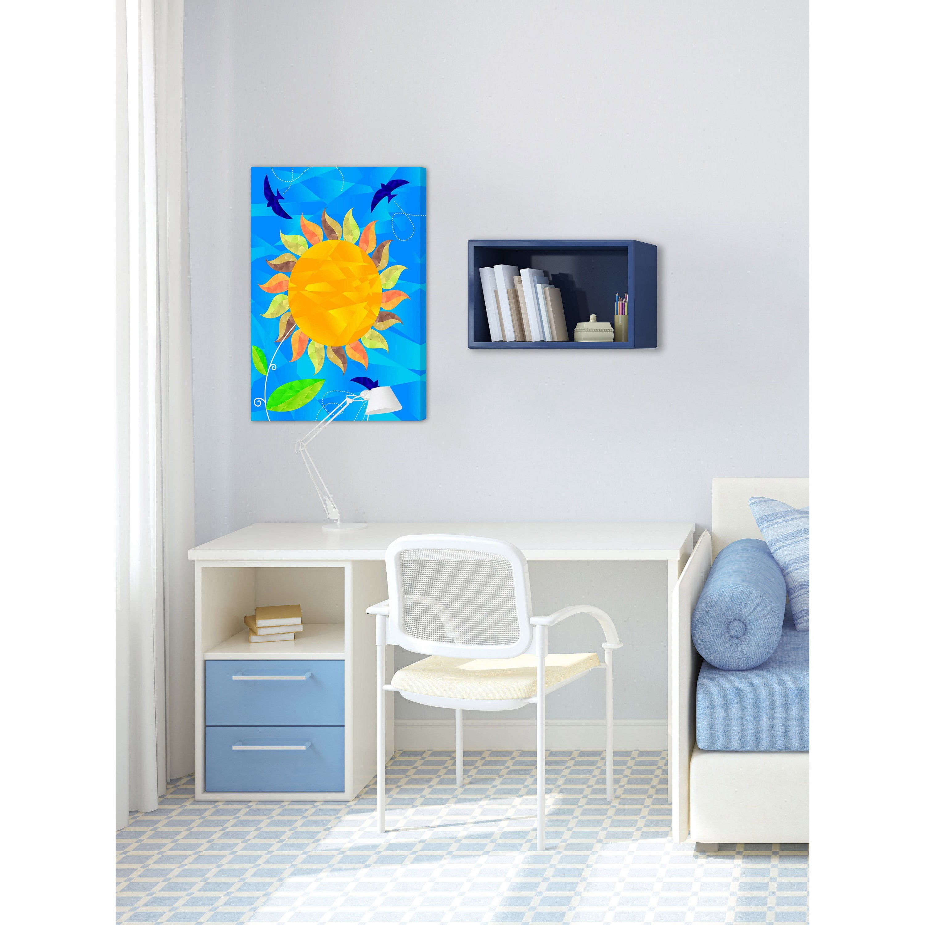 Marmont Hill "Sunflower" by Curtis Painting Print on Canvas