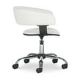 thumbnail image 6 of Nellie Low-Back Desk Chair with Adjustable Height and Castors, 225 lbs., White, 6 of 16