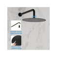 thumbnail image 2 of EastVita Round Shower System. 12 Inch Rainfall Shower Head With Handheld Combo. Wall Mounted Shower System Shower Fixtures With Pressure-Balanced Valve. Matte Black/Brushed Nickel, 2 of 8