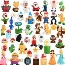 48 PCS/Set Mario Action Figure Mini Toys,Mario Bros,Orangutan,Mushroom,Turtle Series,Cake Decorations,Cupcake Figures Toys (48PS)