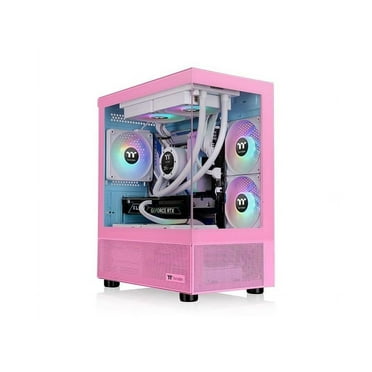 Thermaltake View 170 TG ARGB Bubble Pink Micro Chassis - Micro Tower - Bubble Pink - Tempered Glass, SPCC - 3 x Bay - 3 ? 120mm Fan(s) Installed - Micro ATX, Mini ITX Motherboard Supported - 2 x Fa...