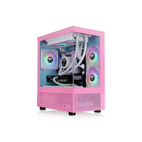 Thermaltake View 170 TG ARGB Bubble Pink Micro Chassis - Micro Tower - Bubble Pink - Tempered Glass, SPCC - 3 x Bay - 3 ? 120mm Fan(s) Installed - Micro ATX, Mini ITX Motherboard Supported - 2 x Fa...