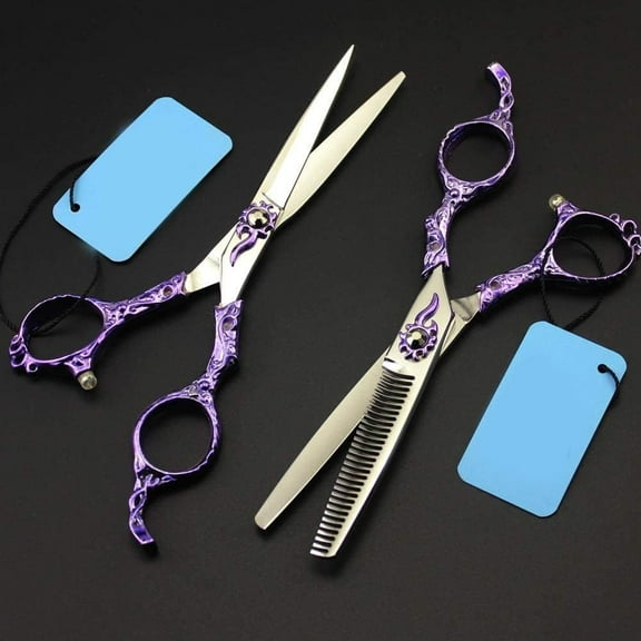 Barber Scissors Stainless Steel Salon Stylist Shears for Barber Shop Salon and Home Use,Hairdressing Scissors Double Sided Shear