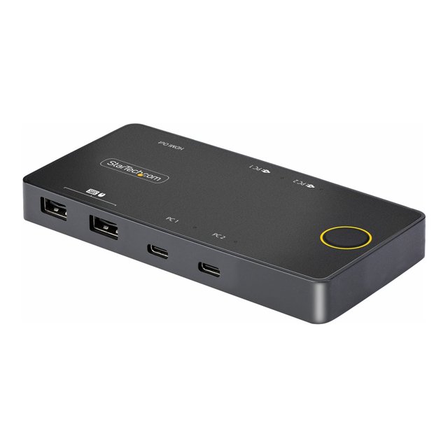 StarTech.com 2-Port USB-C KVM Switch, Single-4K 60Hz HDMI Monitor, Dual-100W Power Delivery Pass-through Ports, Bus Powered, USB Type-C/USB4/Thunderbolt 3/4 Compatible - Small Form Factor (C2-H46-UC2-PD-KVM) - KVM switch - 2 x KVM / audio / USB - 1 local user - desktop