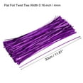 thumbnail image 2 of Uxcell Foil Twist Ties 12" Plastic Closure Tie for Tying Bread, Candy, Cookies, Gift Bags, Purple 750 Pack, 2 of 5