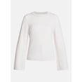 thumbnail image 6 of Time and Tru Women’s Textured Cotton Sweater with Long Sleeves, Lightweight, Sizes XS-XXXL, 6 of 6