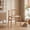 Natural, variant on MAYEERTY 2-Set Mid-Century Nordic Wishbone Armchairs, Solid Wood with Woven Seat for Kitchen & Dining Room, Black-Beige