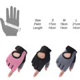 thumbnail image 2 of S Guantes de Fitness antideslizantes para gimnasio, guantes de entrenamiento para culturismo, entrenamiento de ciclismo, senderismo, medio dedo, 1 par, 2 of 4