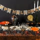 thumbnail image 4 of Decoraciones de Halloween, adornos de Halloween, simulación de hojas de rosa negra de ratán, arreglo de decoración para el hogar de Halloween, hojas de rosa artificiales de ratán, hojas de rosa de plá, 4 of 6
