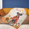 thumbnail image 4 of Happy Thanksgiving Miniature Pinscher with Turkey Pumpkins Autumn Vibes Cozy Fleece Blanket Mini Pin Dog Lover Warm Soft Throw Blanket - 12018, 4 of 5