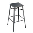 thumbnail image 5 of Furniture of America Jopp Industrial Grey Metal Barstools (Set of 2) by  26 inch Counter Height, 5 of 5