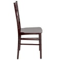 thumbnail image 6 of Flash Furniture 2 Pk. HERCULES Series Mahogany Resin Stacking Chiavari Chair, 6 of 8