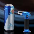 thumbnail image 5 of Metal Jet Flame Lighter, Windproof BBQ Lighter, Adjustable Blue Flame, Refillable Butane, 360° Ignition, for Outdoor Camping Kitchen Baking, Piezo Electric Ignition, 5 of 5