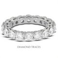 thumbnail image 1 of Diamond Traces UD-EWB446-9618 14K White Gold 4-Prong Setting 1.26 Carat Total Natural Diamonds Basket Eternity Ring, 1 of 1