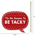 thumbnail image 5 of Big Dot of Happiness Funny Ugly Sweater Holiday - Christmas Party Photo Booth Props Kit - 10 Piece, 5 of 8
