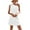 White, variant on Bigersell Womens Sleeveless Tank Dresses Women's Fashion Skew Collar Loose Sleeveless Backless Solid Mini Dress with Bandage Regular Wrap Dress Style 4393, Female Knee Length Dresses Red S