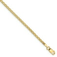thumbnail image 1 of 14K Yellow Gold 2mm Lightweight Handmade Flat Chain, 1 of 4